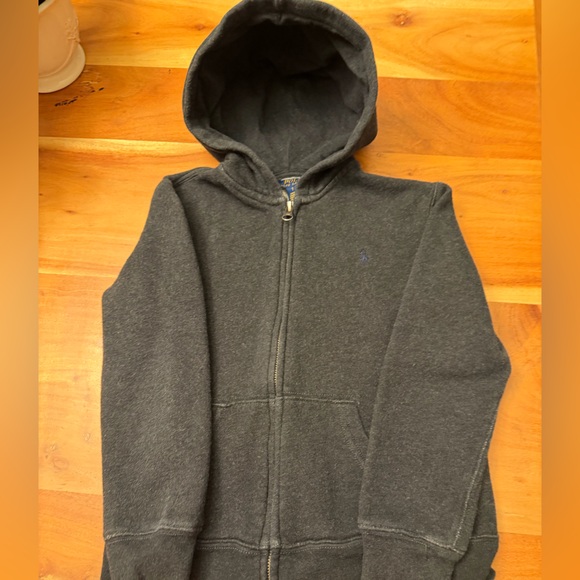 Polo Ralph Lauren Other - Polo Ralph Lauren Full Zip Dark Gray Zip-Up Hoodie Boys size 7